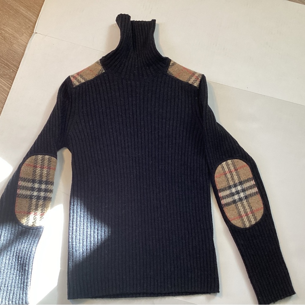 Burberry Charcoal Ribbed Sweater